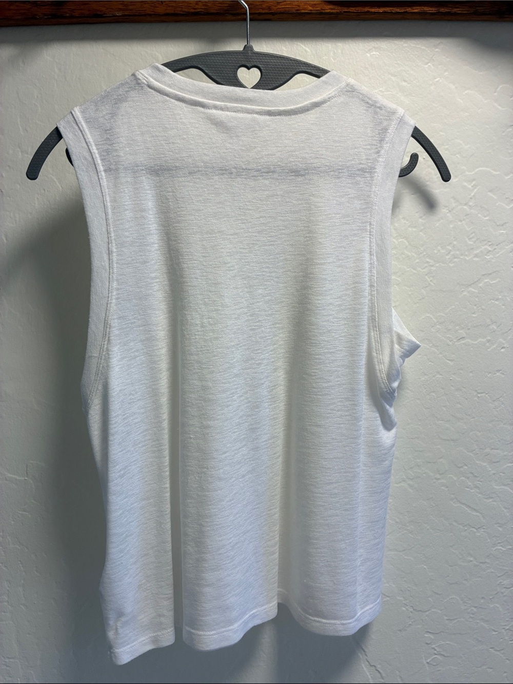 Athleta White Muscle Tank Tee Size Small - Picture 2 of 7